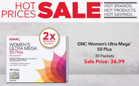 $36.99 GNC Women’s Ultra Mega 50 Plus icon